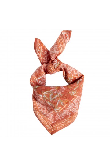 Petit Foulard Indien - Meera Terracotta