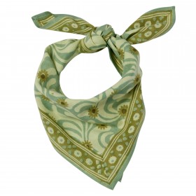 Foulard Indien Enfant - Poppies Blue Green