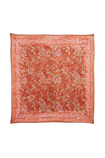 Small Indian Scarf - Meera Terracotta - Bonheur du Jour