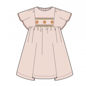 Robe Rosario - Ecru/Rose