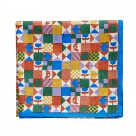 Foulard Indien - Patchy Blue