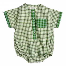 Barboteuse Timeo - Vert/Blanc