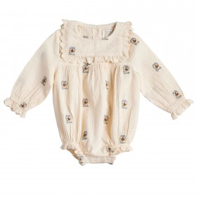Baby Overall Ethel - Ecru/Blue