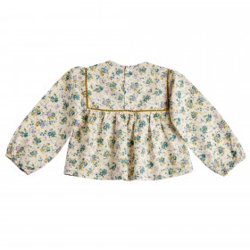 Blouse Carolyn - Ecru/Bleu