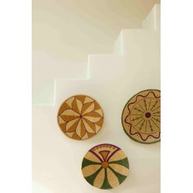 Wall decorations in natural sea grass.