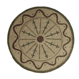 Wall decorations in natural sea grass.