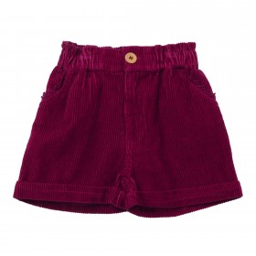 Short en velours Noisette - Cassis