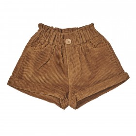 Short en velours Noisette - Honey