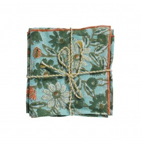 Lot de 2 Serviettes de Table - Merra Blue Green