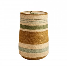 Laundry basket L - Green/Hazelnut