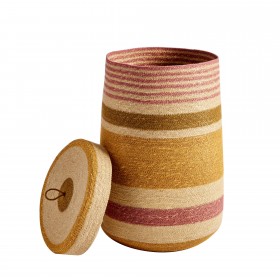 PRECO- Panier à linge L - Mais/Rose