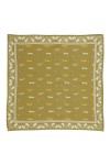 Petit Foulard Indien - Teckel Olive