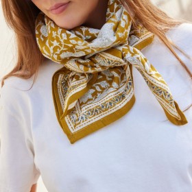 Foulard Indien - Tupia Absynthe
