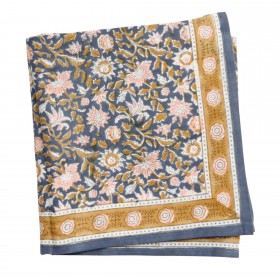 Foulard Indien - Azur Indigo