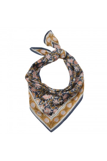Small Indian Scarf - Azur