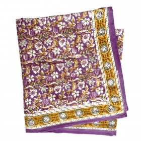 Foulard Indien - Absynthe Purple