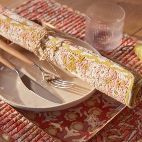 Lot de 2 Sets de Table - Meera Terracotta