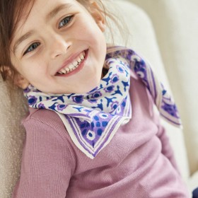 Foulard Indien Enfant - Isha Cassis