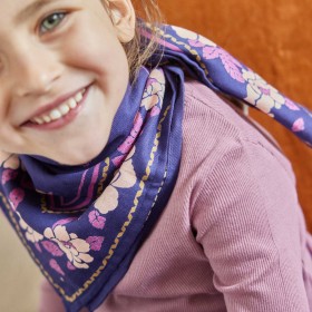 Foulard Indien Enfant - Nur Violine Indigo