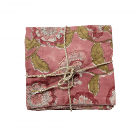 Lot de 2 Serviette de Table - Guapao Bois de Rose
