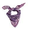 Indian Scarf Kid - Leopard Purple