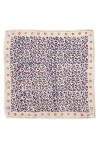 Small Indian Scarf - Leopard Beige Navy