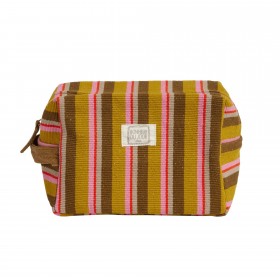 Travel pouch - Striped Olive