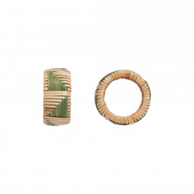 Set of 2 napkin rings Pampa - Green
