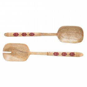 Lot de 2 couverts de service Folk L - Bordeaux