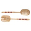 Set of 2 serving spoons Folk L - Burgundy