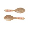 Set of 2 serving spoons Folk S - Pink