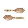 Set of 2 serving spoons Folk S - Green