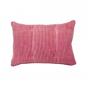 Cushion Cover - Stripes Burgundy