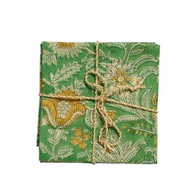 Set of 2 Napkins - Nerhu Green