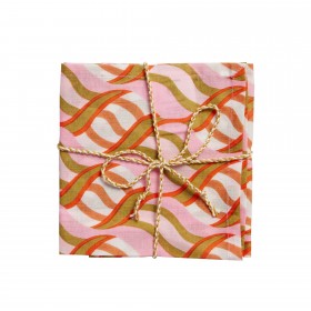 Lot de 2 Serviettes de Table - Riviera Rose
