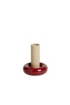 Bougeoir Donut M - Sable/Bordeaux