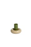 Candle holder Donut S - Kaki