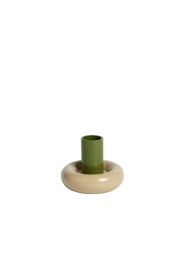 Candle holder Donut S - Kaki