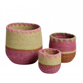 Basket - Arlequin Neon Pink - 22 cm