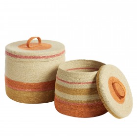 Panier Boite L - Orange/Mais