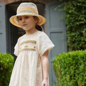 Robe Rosario - Ecru/Rose