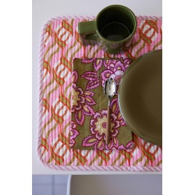 Set of 2 placemats - Riviera Pink