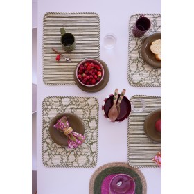 Lot de 2 sets de table - Chandra Kaki