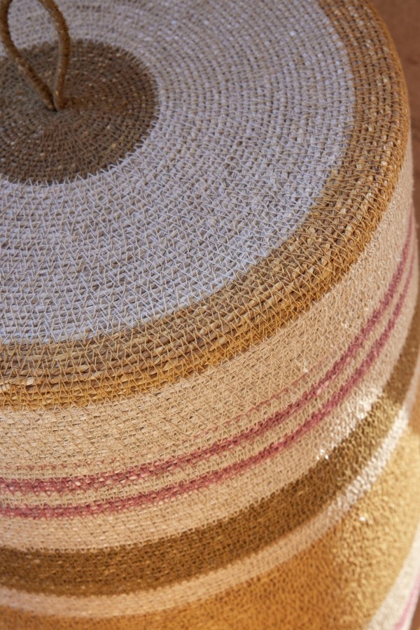Panier à linge L - Mais/Rose - Bonheur du Jour