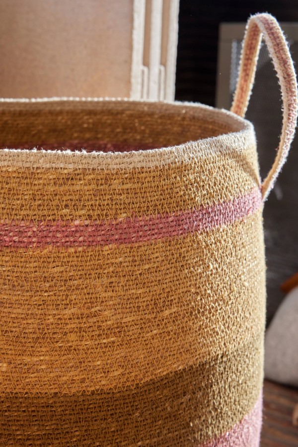 Panier Anses L - Rose/Mais - Bonheur du Jour