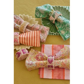 Set of 2 napkin rings Pampa - Pink