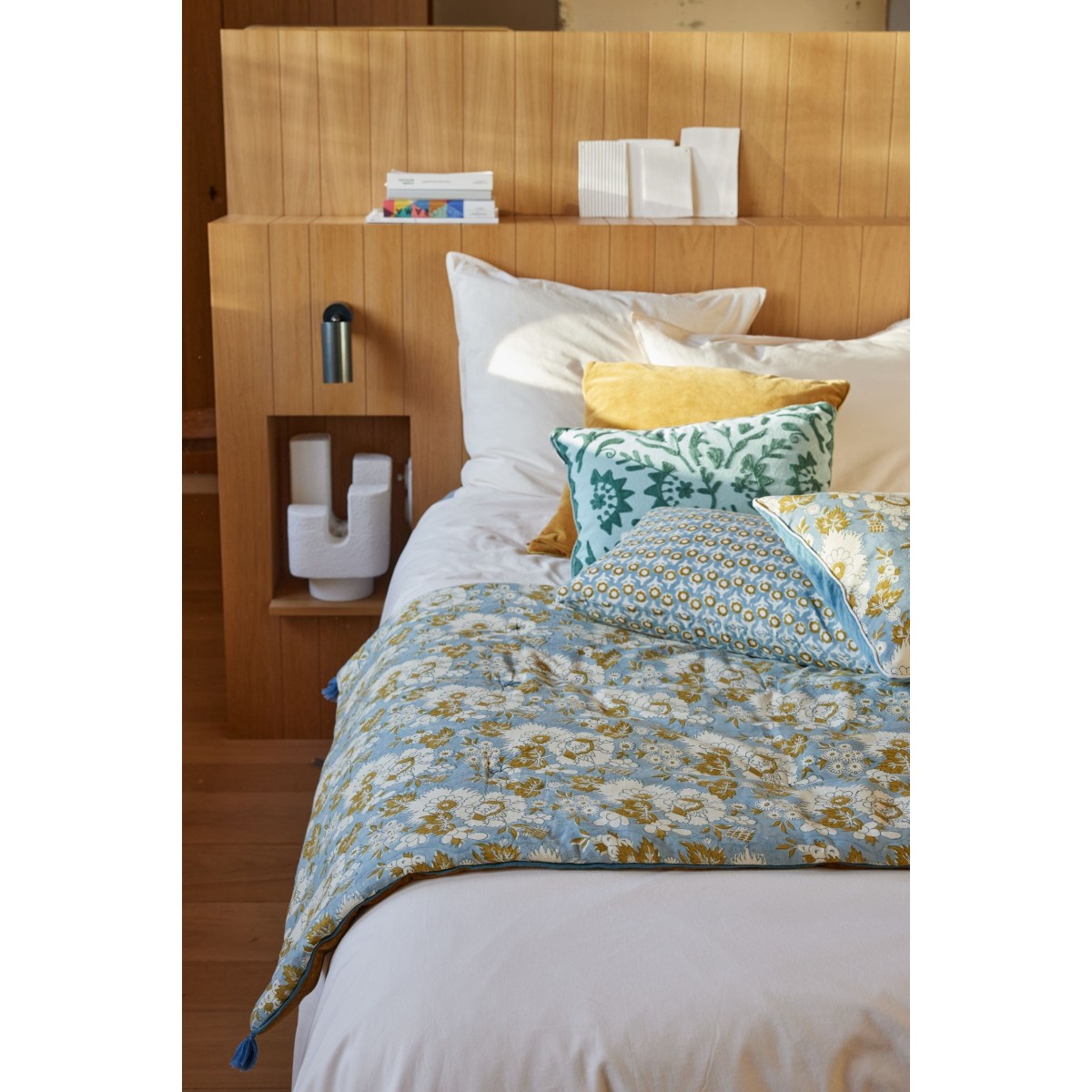 Sofa Cover - Vishnu Blue - Bonheur du Jour