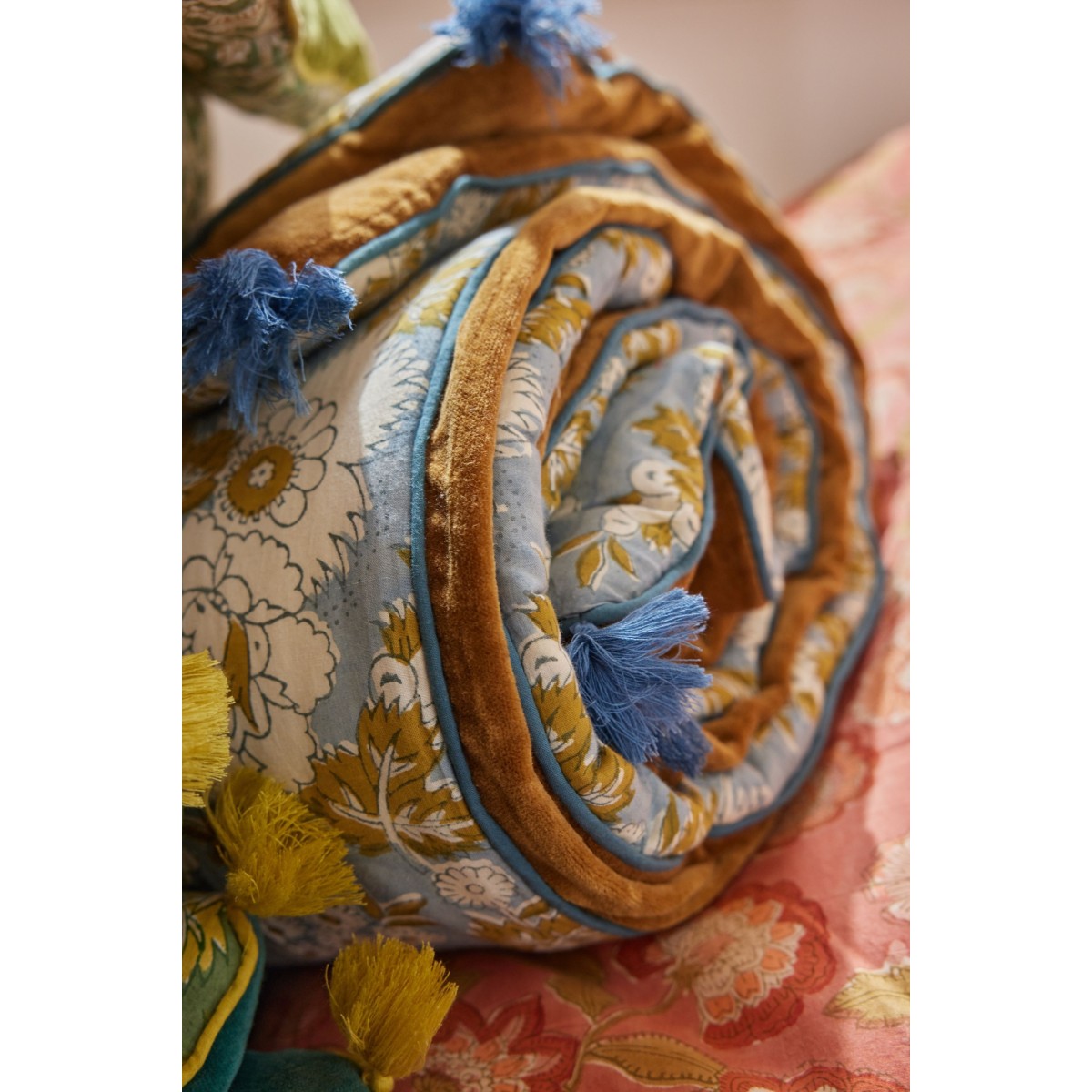 Sofa Cover - Vishnu Blue - Bonheur du Jour