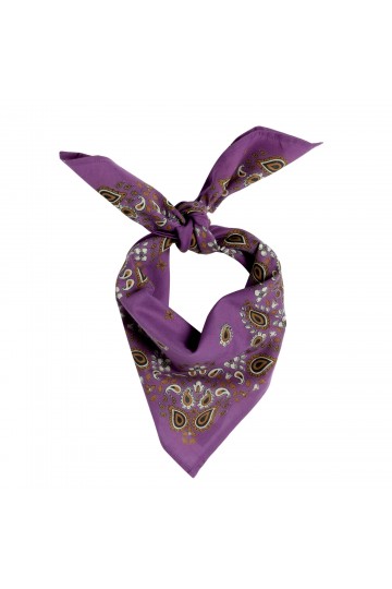 Petit Foulard Indien - Bandana Violet
