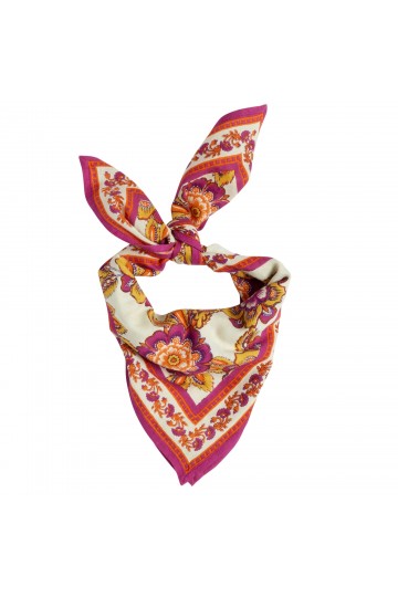 Petit Foulard Indien - Jakarta Ecru